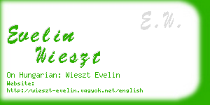 evelin wieszt business card